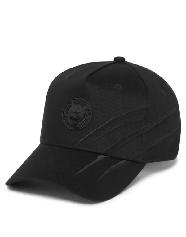 Philipp Plein Baseball Cap Scratch black New