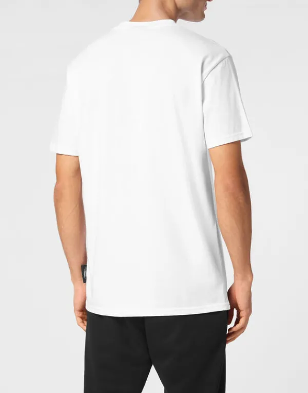 cotton_dotted_lamina_tshi_2-1.webp Philipp Plein Cotton Dotted Lamina T-shirt Round Neck SS Tiger white/lightgold Hot