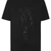 Philipp Plein Cotton T-shirt Round Neck SS  Lamina Tiger black Fashion
