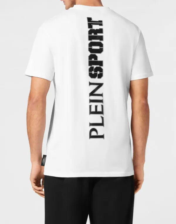 cotton_tshirt_round_neck__2-2.webp Philipp Plein Cotton T-shirt Round Neck SS Lamina Scratch white/silver Sale