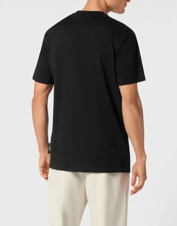cotton_tshirt_round_neck__2-5.webp Philipp Plein Cotton T-shirt Round Neck SS Lamina Tiger black Fashion