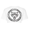 Philipp Plein Crop T-shirt Round Neck SS white Hot