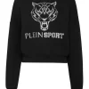 Philipp Plein Cropped Hoodie Sweatjacket Tiger black Clearance