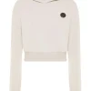 Philipp Plein Cropped Hoodie Sweatshirt grey Outlet