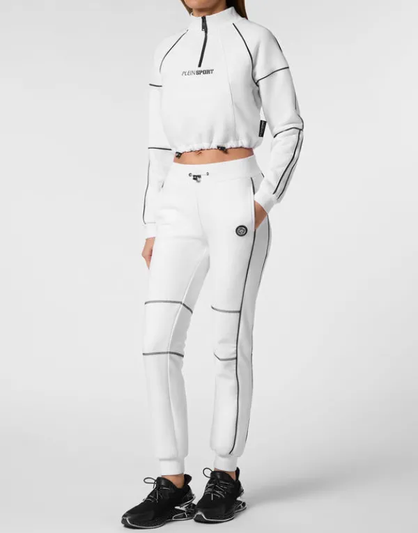 cropped_hoodie_sweatshirt_3.webp Philipp Plein Cropped Hoodie Sweatshirt white Discount