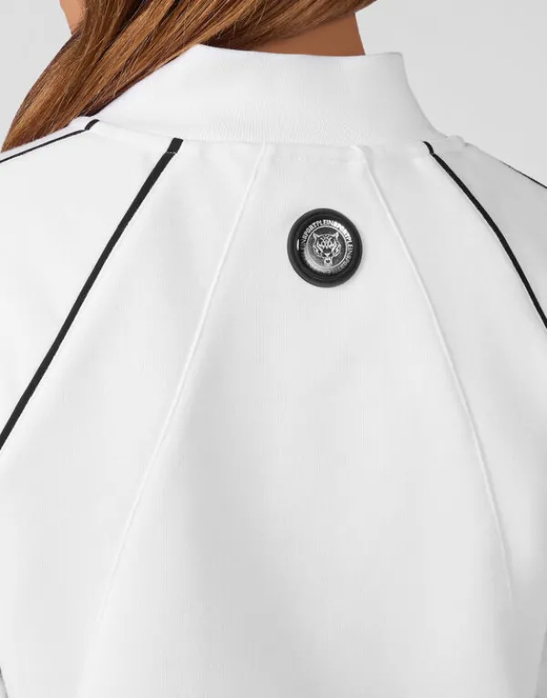 cropped_hoodie_sweatshirt_4.webp Philipp Plein Cropped Hoodie Sweatshirt white Discount