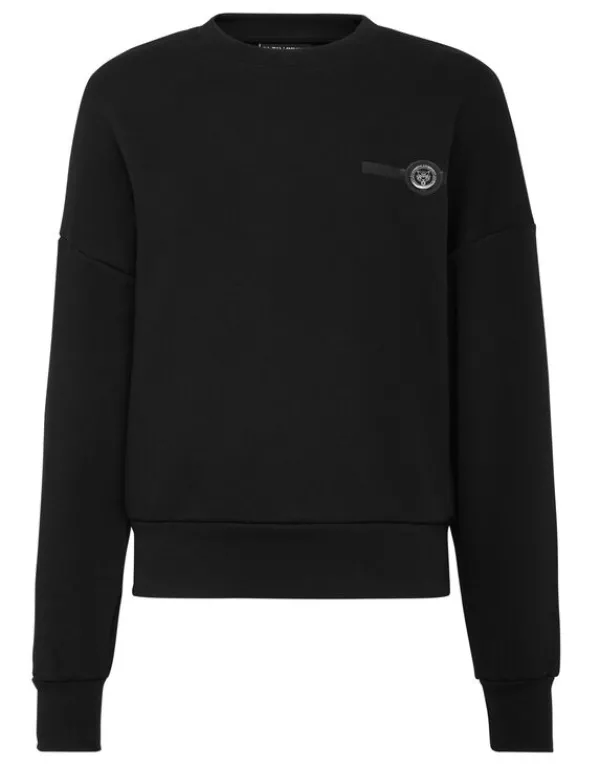 Philipp Plein Cropped Roundneck Basic black Online