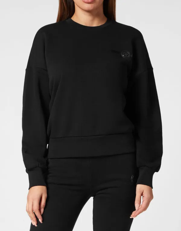 Philipp Plein Cropped Roundneck Basic black Online