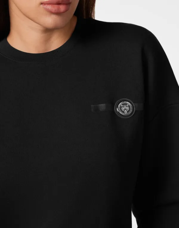 cropped_roundneck_basic_5.webp Philipp Plein Cropped Roundneck Basic black Online