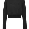 Philipp Plein Cropped Sweatshirt LS black Sale