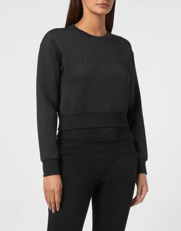 Philipp Plein Cropped Sweatshirt LS black Sale