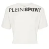 Philipp Plein Cropped T-shirt Round Neck SS white New