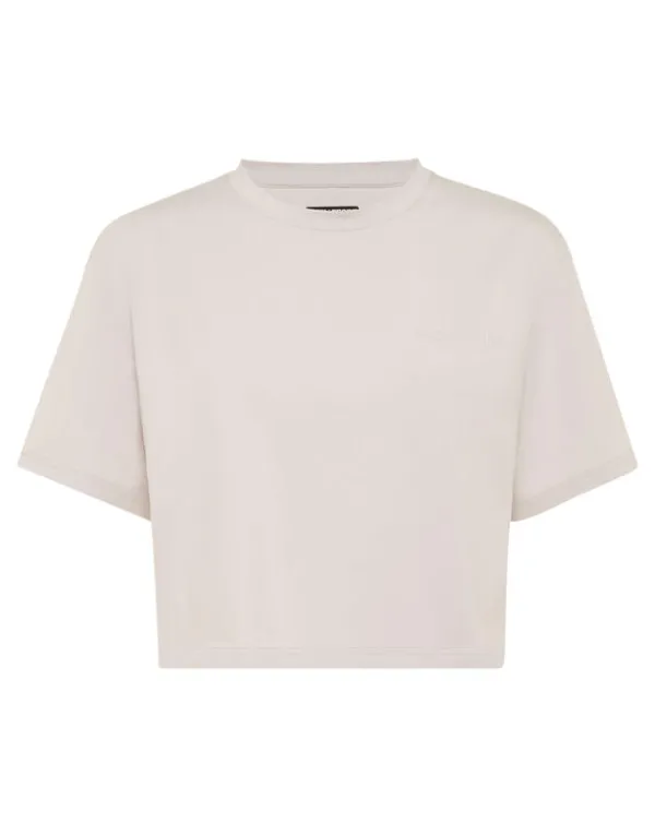 Philipp Plein Cropped T-shirt Round Neck SS grey Clearance