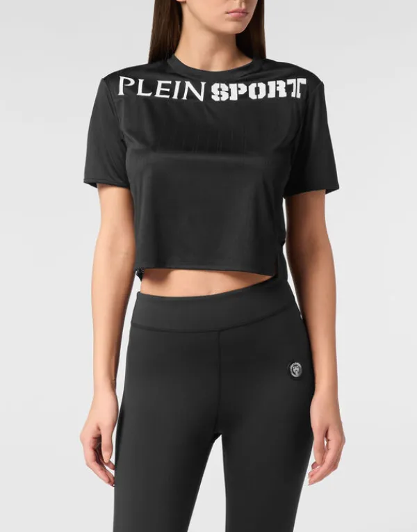 cropped_tshirt_round_neck_2-3.webp Philipp Plein Cropped T-shirt Round Neck SS black Hot