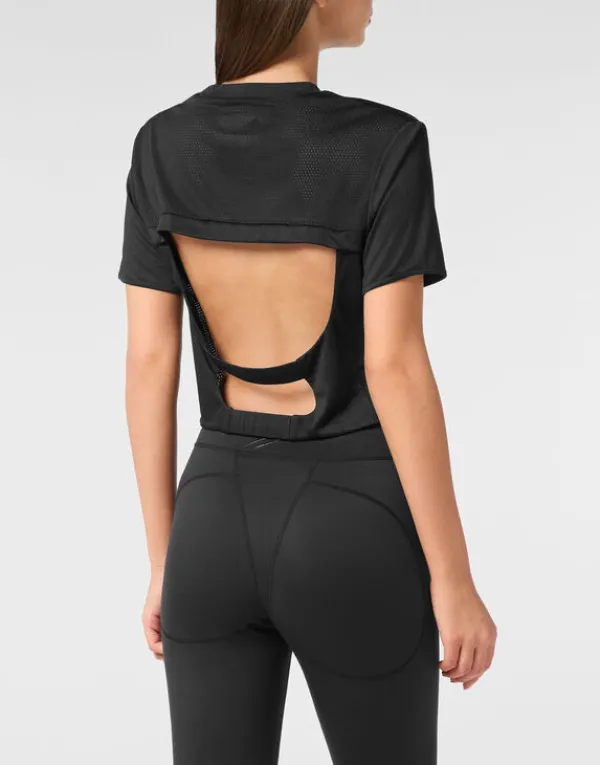 cropped_tshirt_round_neck_3-3.webp Philipp Plein Cropped T-shirt Round Neck SS black Hot