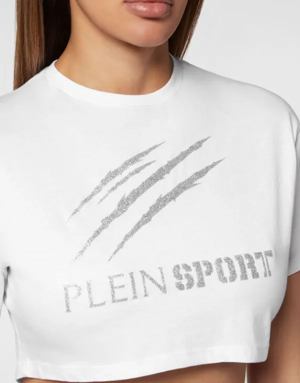 cropped_tshirt_round_neck_4-1.webp Philipp Plein Cropped T-shirt Round Neck Scratch white Outlet
