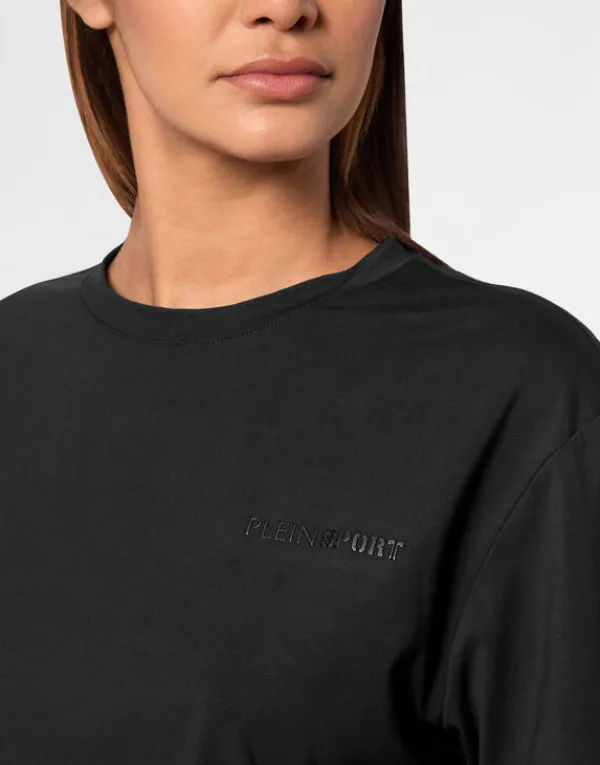 cropped_tshirt_round_neck_4-4.webp Philipp Plein Cropped T-shirt Round Neck SS black Hot