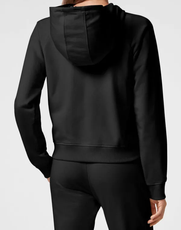 hoodie_sweatjacket_basic_2.webp Philipp Plein Hoodie Sweatjacket Basic black Fashion