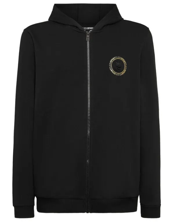 Philipp Plein Hoodie Sweatjacket Tiger black New