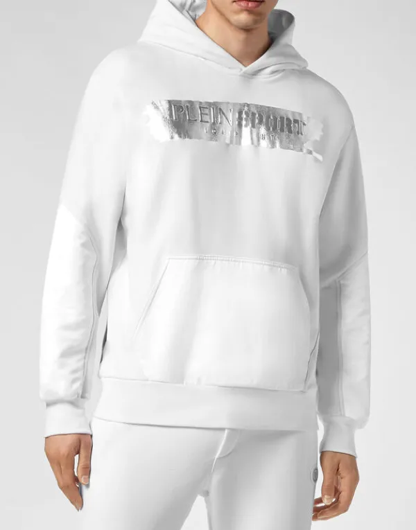 Philipp Plein Hoodie Sweatshirt white/silver Best