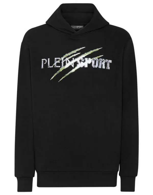 Philipp Plein Hoodie Sweatshirt Chrome Scratch Edition black+greenfluo Online