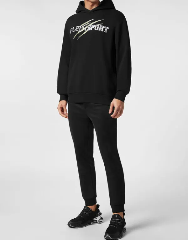 hoodie_sweatshirt_chrome__3-1.webp Philipp Plein Hoodie Sweatshirt Chrome Scratch Edition black+greenfluo Online