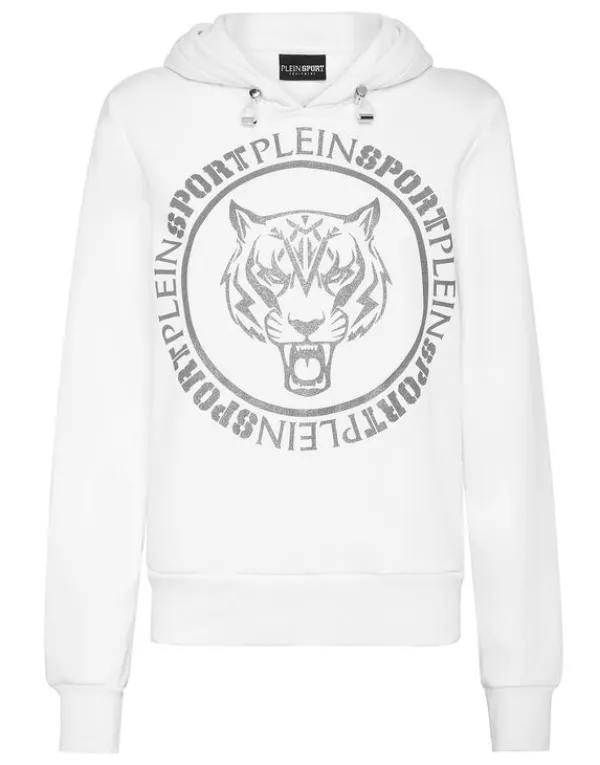 Philipp Plein Hoodie Sweatshirt Tiger white Sale