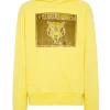 Philipp Plein Hoodie sweatshirt Tiger yellow Fashion