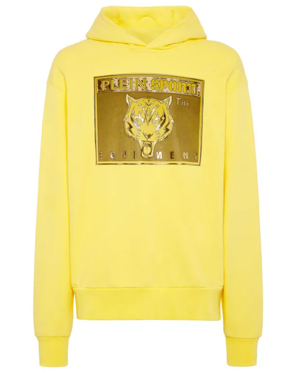 Philipp Plein Hoodie sweatshirt Tiger yellow Fashion