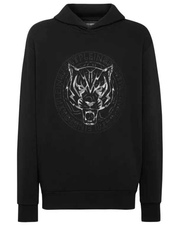 Philipp Plein Hoodie Sweatshirt Tiger black Best
