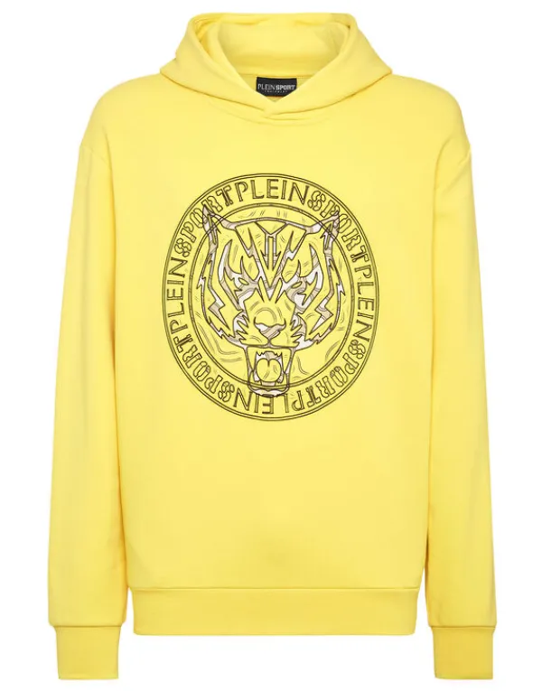 Philipp Plein Hoodie Sweatshirt Tiger YellowFluo/Black Sale