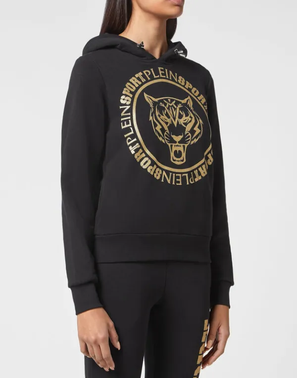 Philipp Plein Hoodie Sweatshirt Tiger black New
