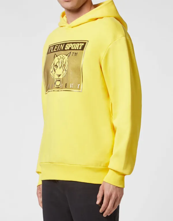 Philipp Plein Hoodie sweatshirt Tiger yellow Fashion
