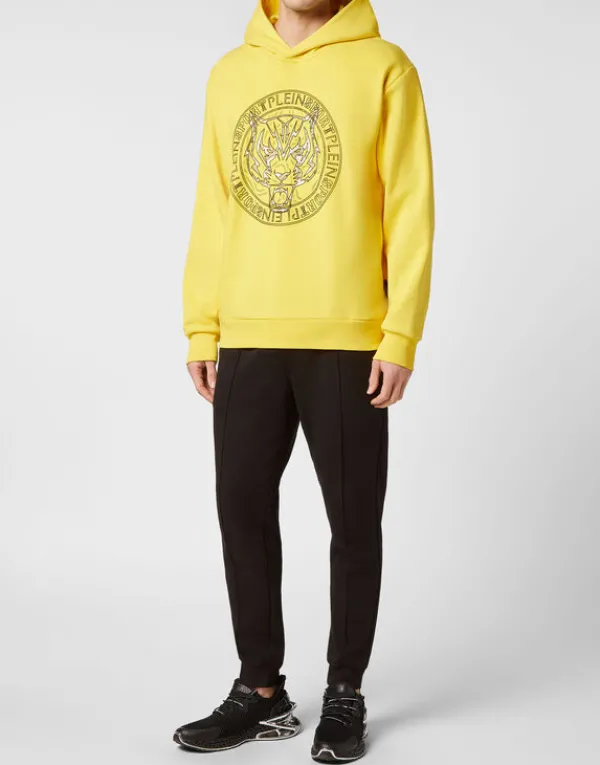 hoodie_sweatshirt_tiger_3-9.webp Philipp Plein Hoodie Sweatshirt Tiger YellowFluo/Black Sale