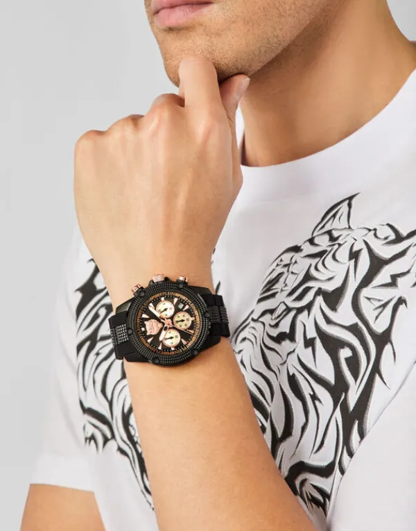 hurricane_chrono_watch_2.webp Philipp Plein HURRICANE CHRONO Watch black/goldenrose Hot