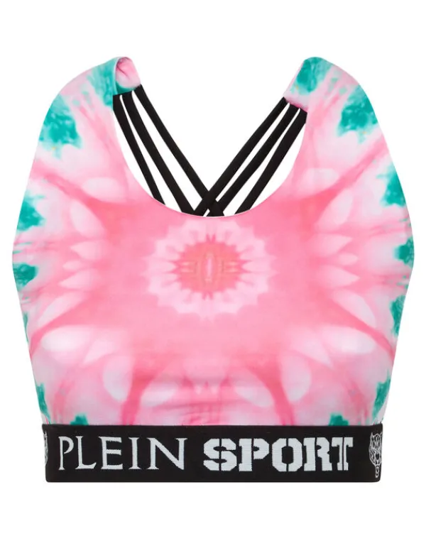Philipp Plein Jogging Bra Optical Flower Discount