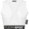 Philipp Plein Jogging Cropped Top Basic white Sale