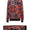 Philipp Plein Jogging Set/ Jogging top and Jogging Trousers Camouflage camouflageorange Clearance