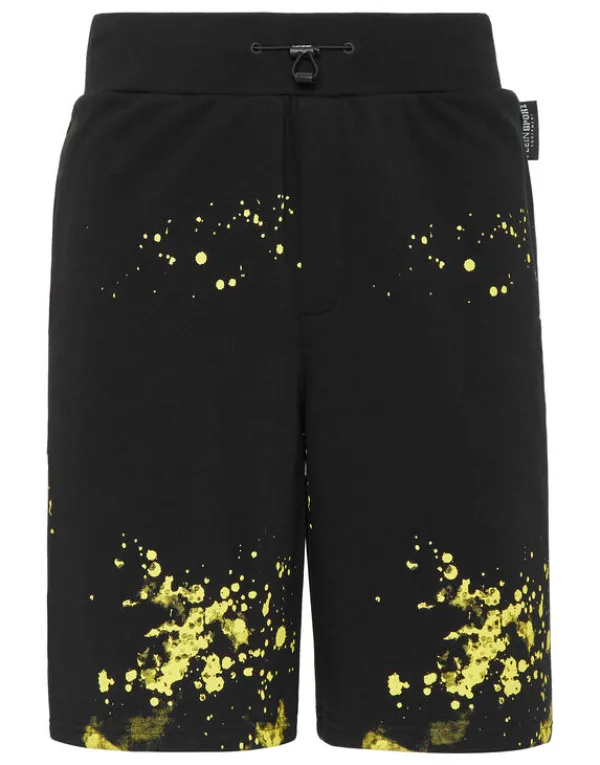 Philipp Plein Jogging Shorts black/yellowfluo Online