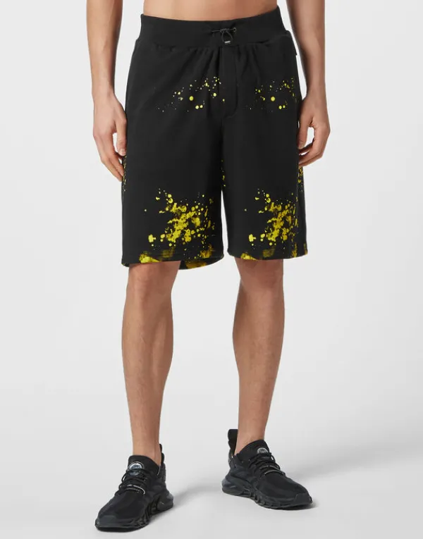Philipp Plein Jogging Shorts black/yellowfluo Online