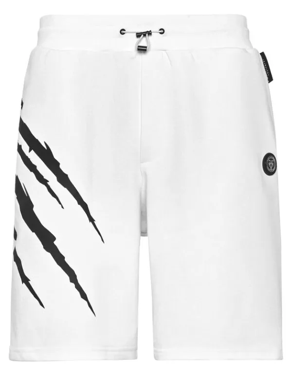 Philipp Plein Jogging Shorts Scratch white Online