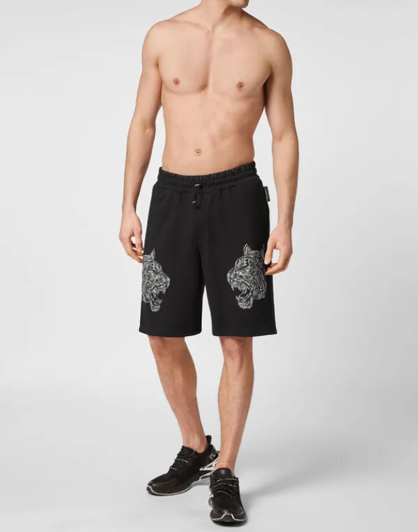 jogging_shorts_tiger_3.webp Philipp Plein Jogging Shorts Tiger black Online