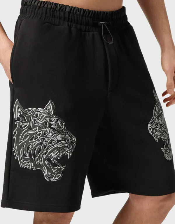 jogging_shorts_tiger_4.webp Philipp Plein Jogging Shorts Tiger black Online