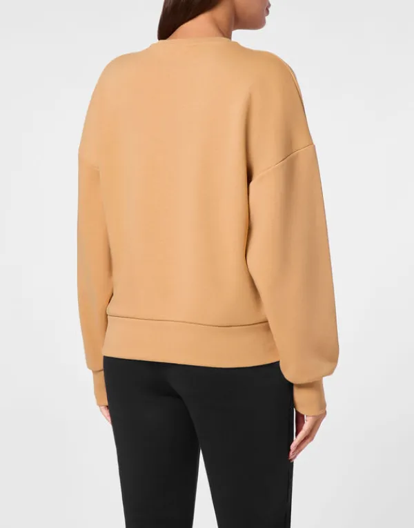jogging_sweatshirt_ls_2-3.webp Philipp Plein Jogging Sweatshirt LS beige Discount