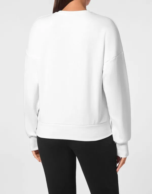 jogging_sweatshirt_ls_2.webp Philipp Plein Jogging Sweatshirt LS white Sale