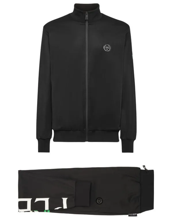 Philipp Plein Jogging Tracksuit: Top/Trousers black+greenfluo Fashion