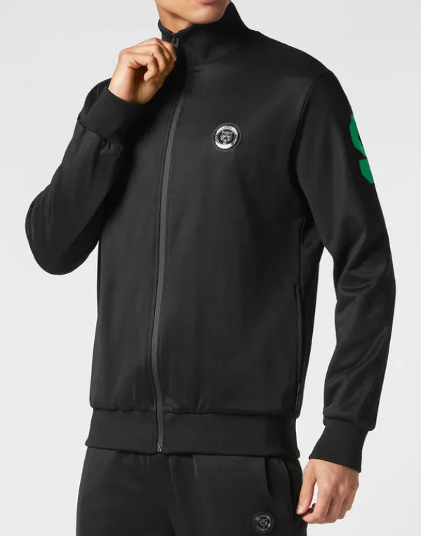 Philipp Plein Jogging Tracksuit: Top/Trousers black+greenfluo Fashion