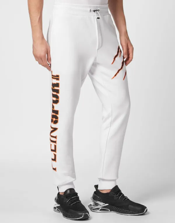 Philipp Plein Jogging Trousers Scratch white Best