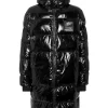 Philipp Plein Long Nylon Puffer Jacket black Outlet