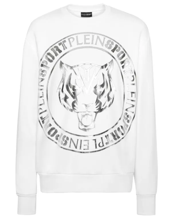 Philipp Plein Longsleeve Sweatshirt Tiger white Fashion